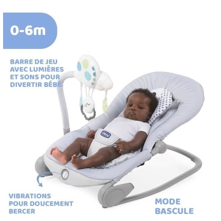 Transat évolutif CHICCO - modele BALLOON DOTS - musical, avec arche j