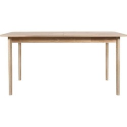 Table a manger extensible - Scandinave - NEW SOFIA - Chene et blanc avec motifs - L 160 / 200 x P 90 cm