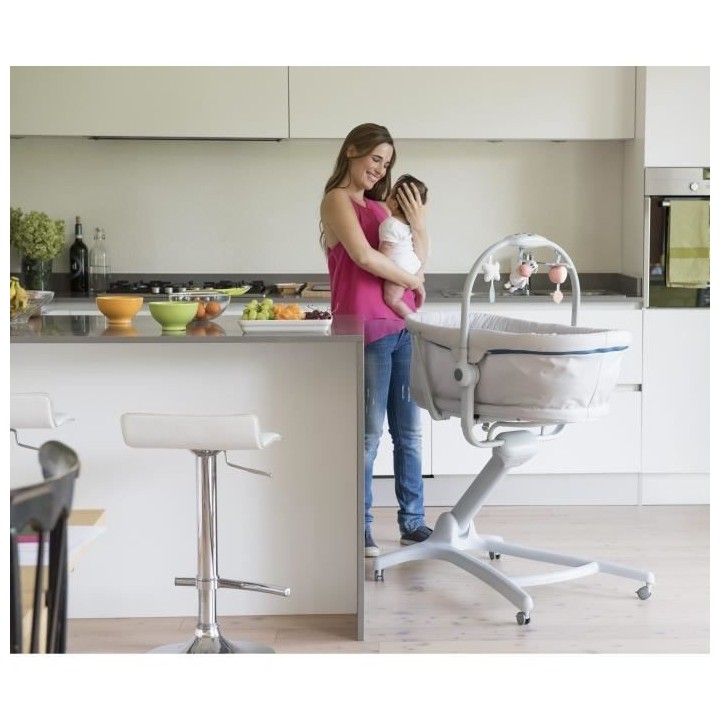 CHICCO Transat berceau 4 en 1 - Baby Hug - Glacial