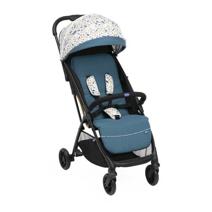 CHICCO Poussette Glee Joyful Teal - 4 roues - Bleu