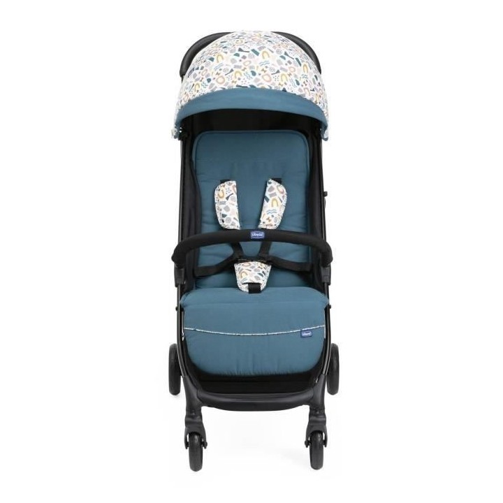 CHICCO Poussette Glee Joyful Teal - 4 roues - Bleu