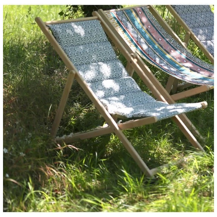 JARDIN PRIVE - Chilienne matelassée Norvege avocat - tissu traité d