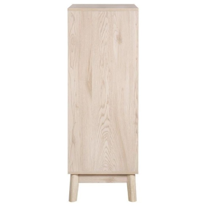 NEW SOFIA Chiffonnier - 5 tiroirs - Panneaux de particules - Chene Bla