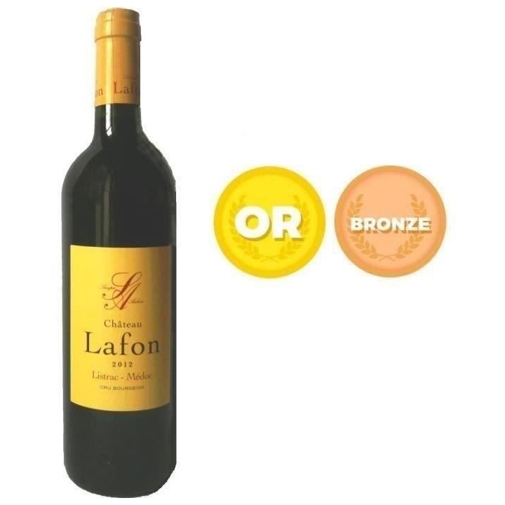 Château Lafon 2012 Listrac Médoc Cru Bourgeois - Vin rouge de Bordea
