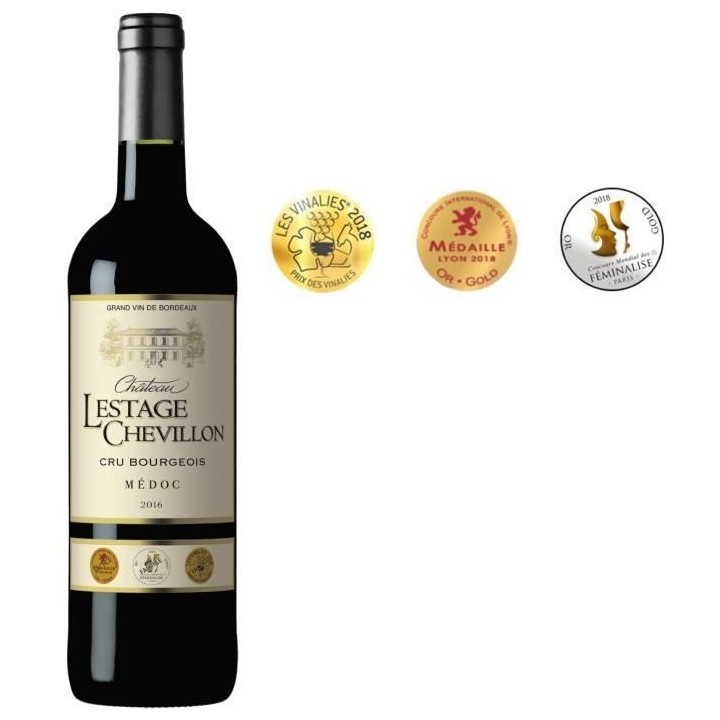 Château Lestage Chevillon 2016 Médoc Cru Bourgeois - Vin rouge de Bo