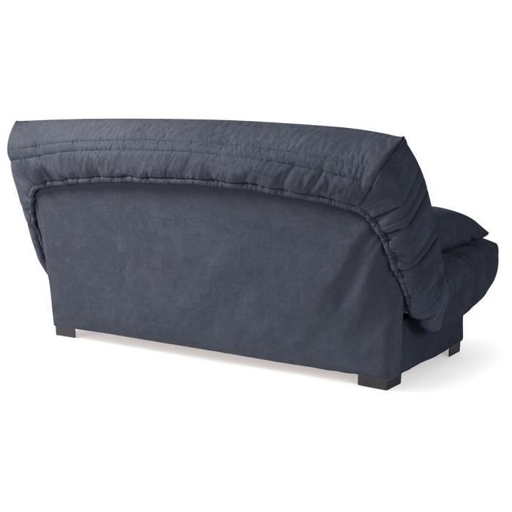 Banquette clic clac 3 places - Matelas 17 cm - Tissu gris anthracite -