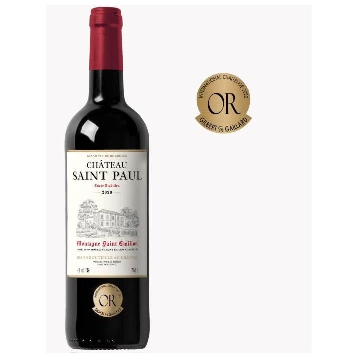 Château Saint Paul Cuvée Tradition 2020 Montagne Saint-Emilion - Vin