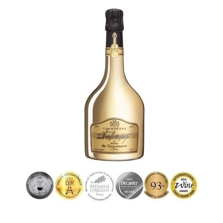 Champagne Charles de Cazanove Cuvée Stradivarius Gold 2009 Brut - 75