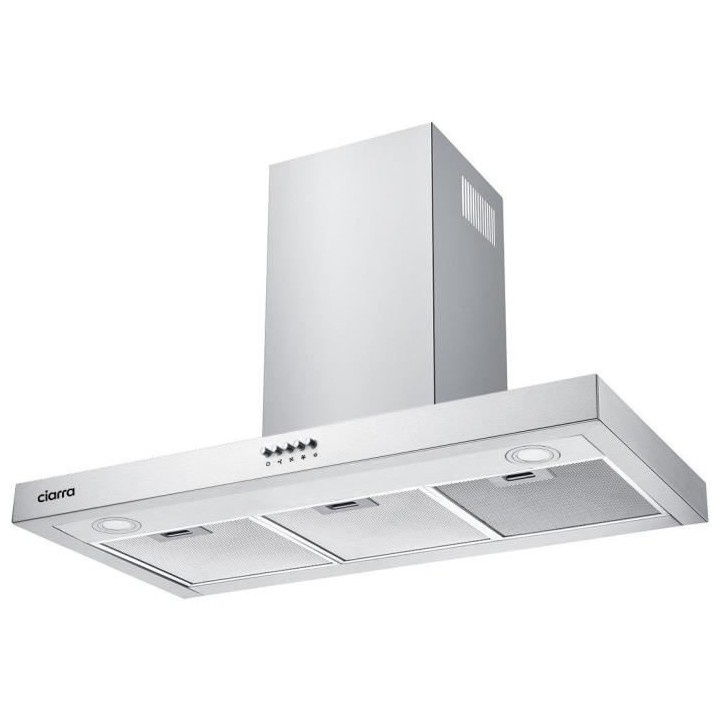 Hotte murale BOX CIARRA CDHBOX90X - 90 CM - INOX