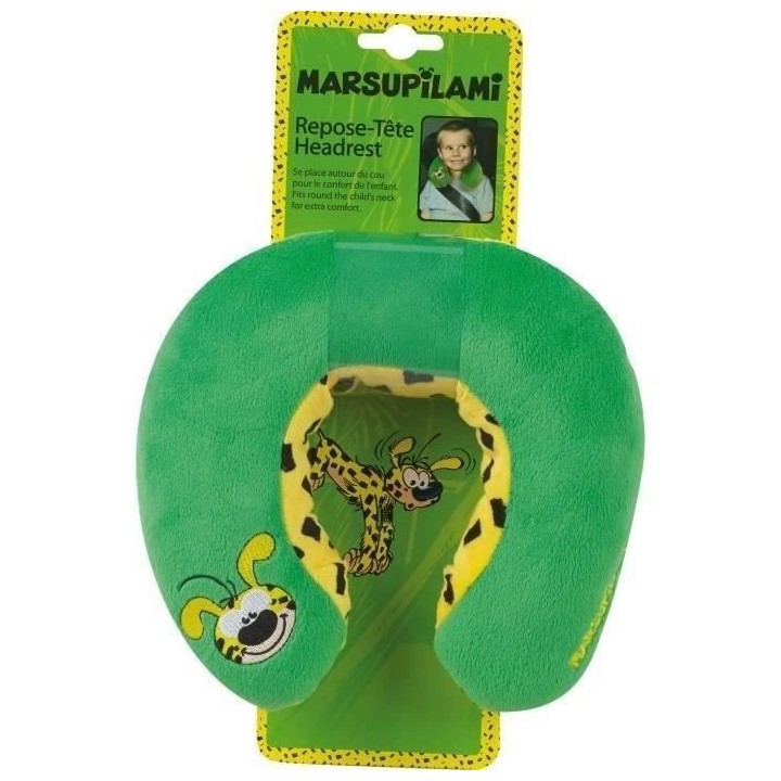 Jemini marsupilami tour de cou en peluche +/- 19 cm pour enfant