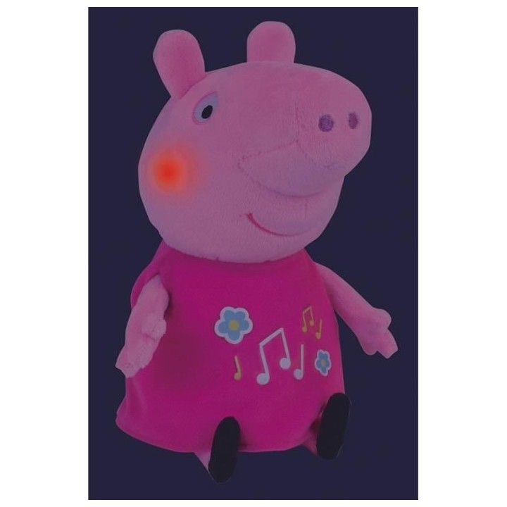 Jemini PEPPA PIG Peluche 25cm musicale & lumineuse