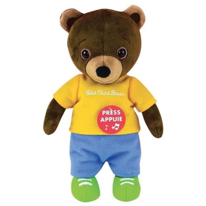 PETIT OURS BRUN Peluche Musicale Pour Enfants - 22 cm