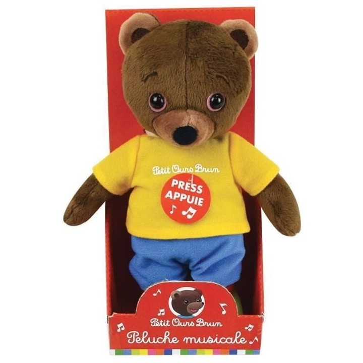 PETIT OURS BRUN Peluche Musicale Pour Enfants - 22 cm