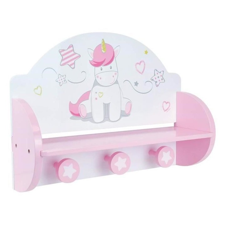 FUN HOUSE Etagere Portemanteau Licorne Pour Enfants