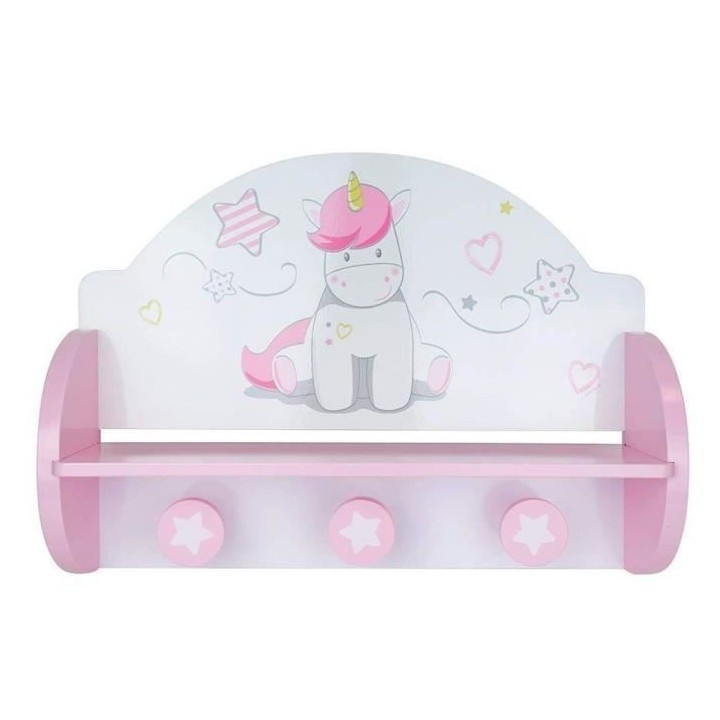 FUN HOUSE Etagere Portemanteau Licorne Pour Enfants