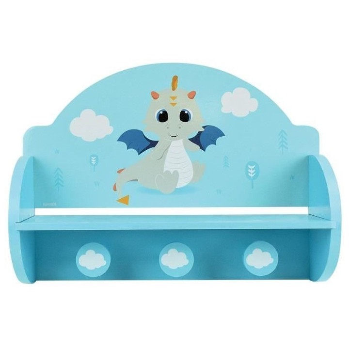 FUN HOUSE Léon le Dragon 713338 ETAGERE PORTEMANTEAU Dimensions : ±