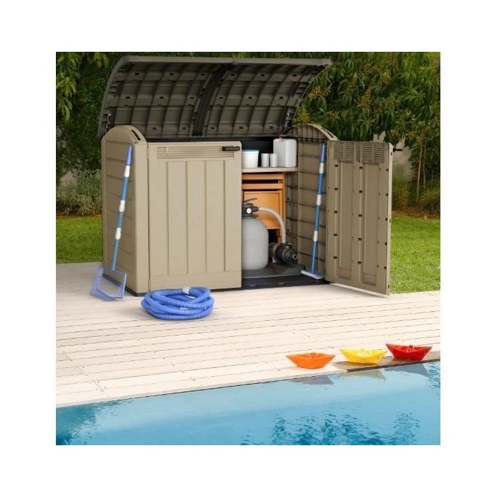 KETER - Coffre de rangement extérieur en résine 2000 litres Beige et