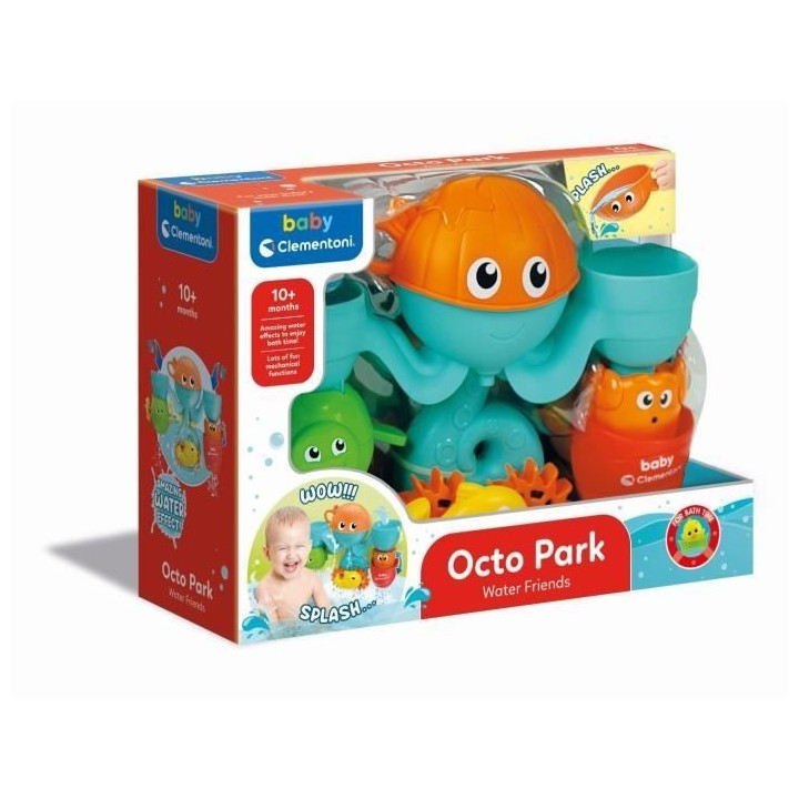 Jouet bain bébé - Clementoni - Mon centre d'activités aquatiques -
