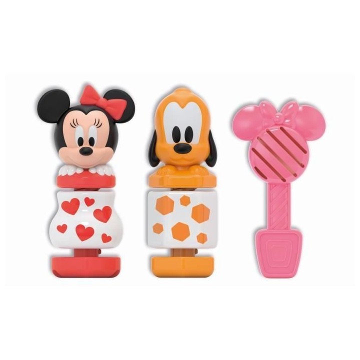 Clementoni - Construis et joue - Minnie & Pluto - Jouet bébé pour la