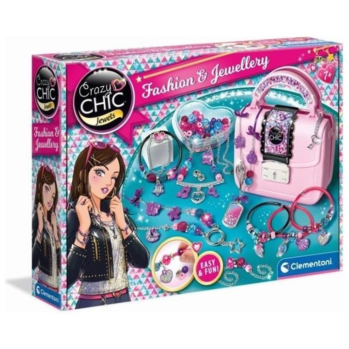 Jeu de mode et bijoux - Clementoni - 18598 - Fille - Bleu - A partir d