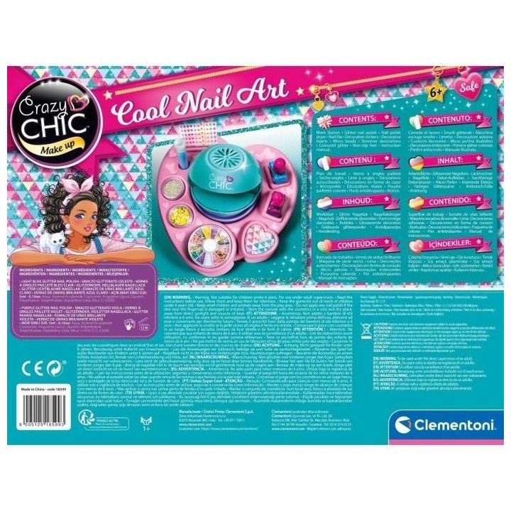 Clementoni - Crazy Chic - Cool nail art - Atelier des ongles