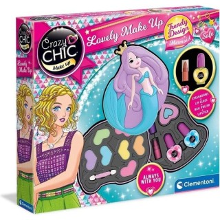 Clementoni - Crazy Chic - Palette de maquillage Sirene - 2 palettes de