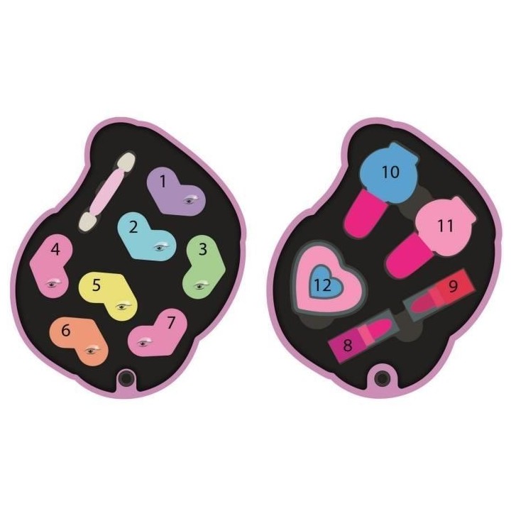 Clementoni - 18643 - Palette de maquillage Licorne (A2x3)