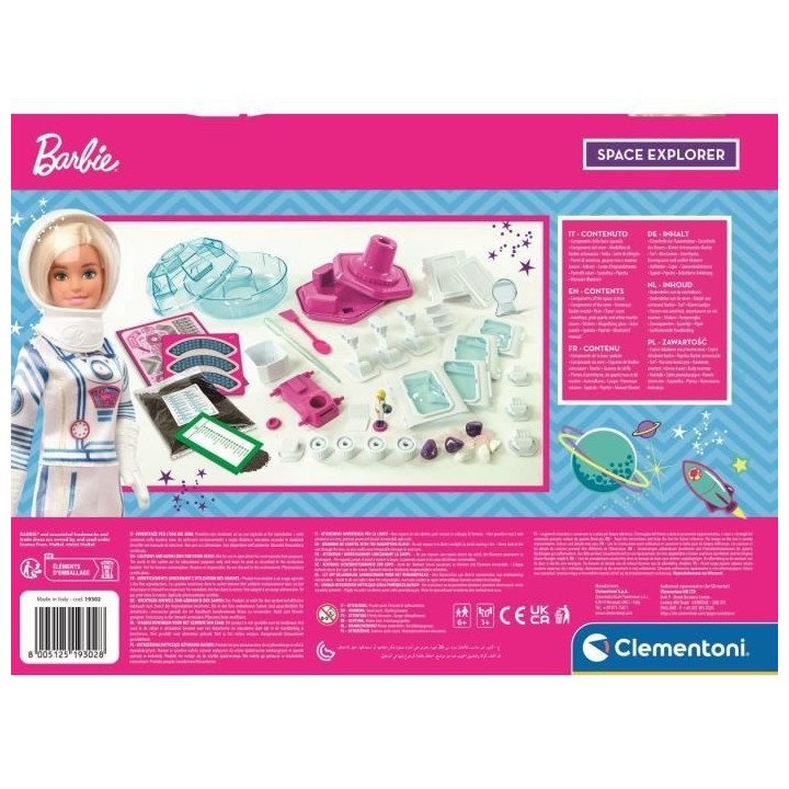 Barbie - Clementoni - Exploratrice spatiale - Poupée Astronaute - Jeu