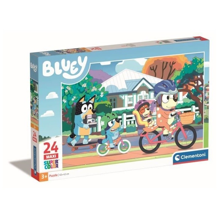 Puzzle - Clementoni - 24 pieces Maxi - Bluey - Mixte - A partir de 3 a