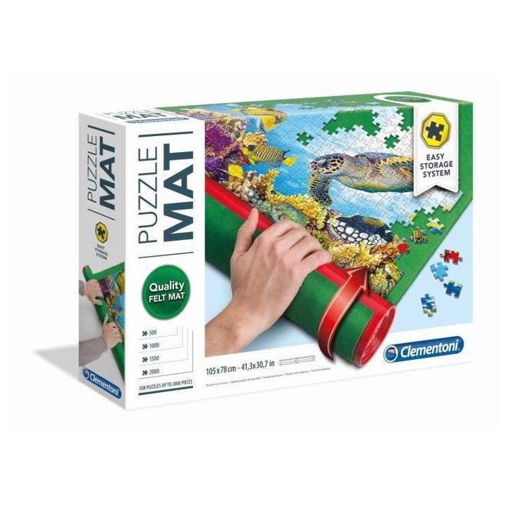 Clementoni - Tapis de Puzzles - Puzzle Mat - Vert - Intérieur - Pour