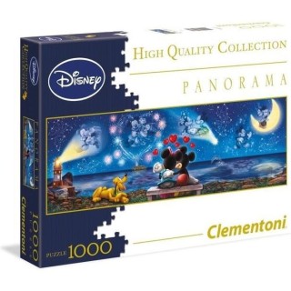Clementoni - Puzzle Panorama - 1000 pieces - Mickey et Minnie - Fabriq
