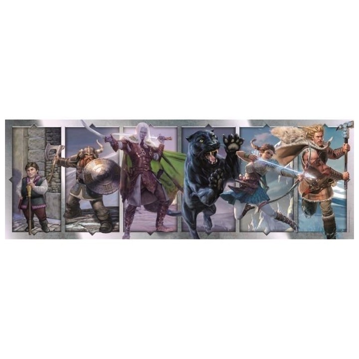 Puzzle Donjons & Dragons - Clementoni - 1000 pieces - Dimensions 98 x