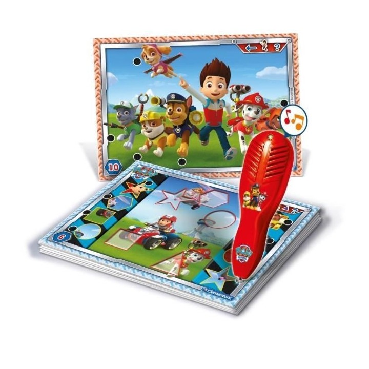 Clementoni - Quizzy - Pat' Patrouille - Jeu avec stylo intéractif - S