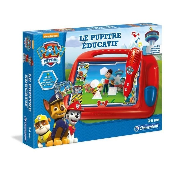Clementoni - Pupitre éducatif - Pat' Patrouille