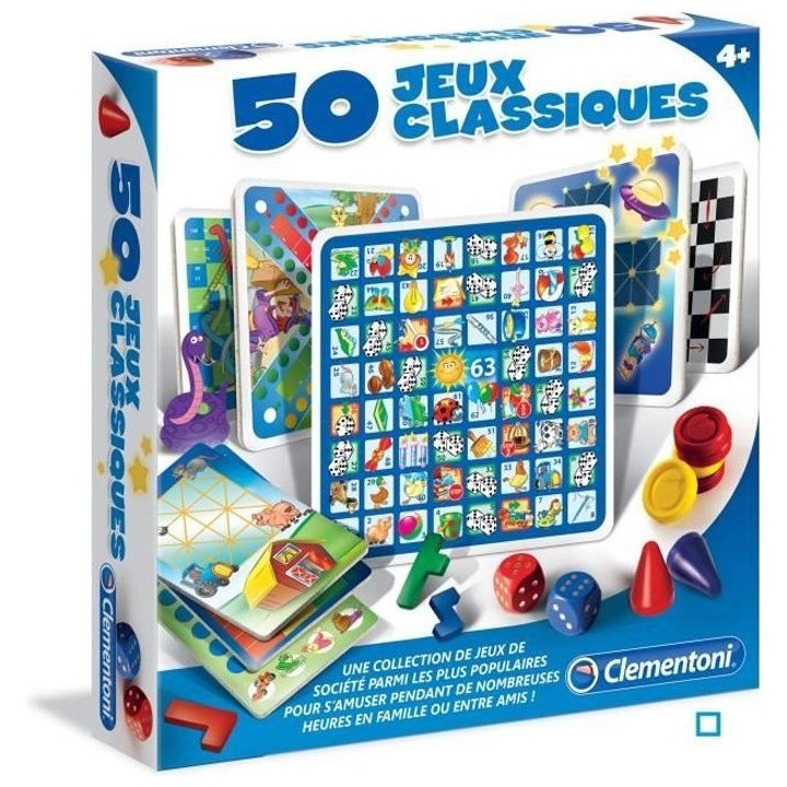 Clementoni - 50 jeux classiques