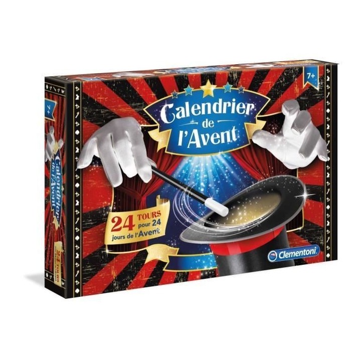 Clementoni - Calendrier de l'Avent - Magie et illusions - 24 tours a a