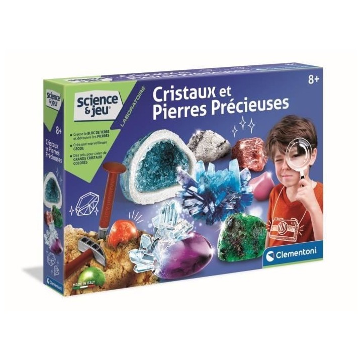 Clementoni - Science & Jeu - Création de Cristaux et pierres précieu