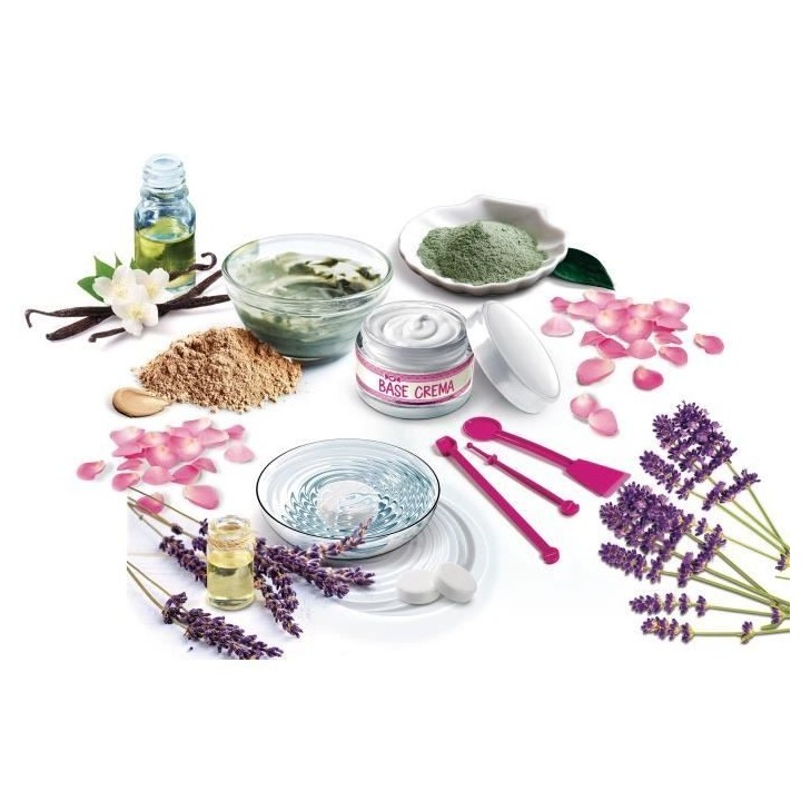 Coffret scientifique pour créer des masques de beauté naturels et do