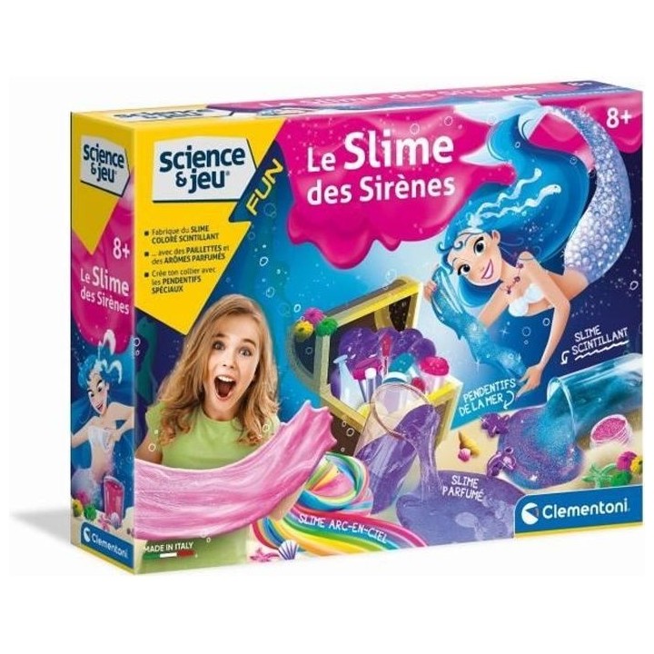 Clementoni - Science & Jeu - Kit scientifique pour fabriquer du slime