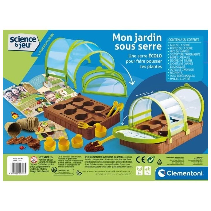 Clementoni - Science & Jeu - Mon jardin sous serre