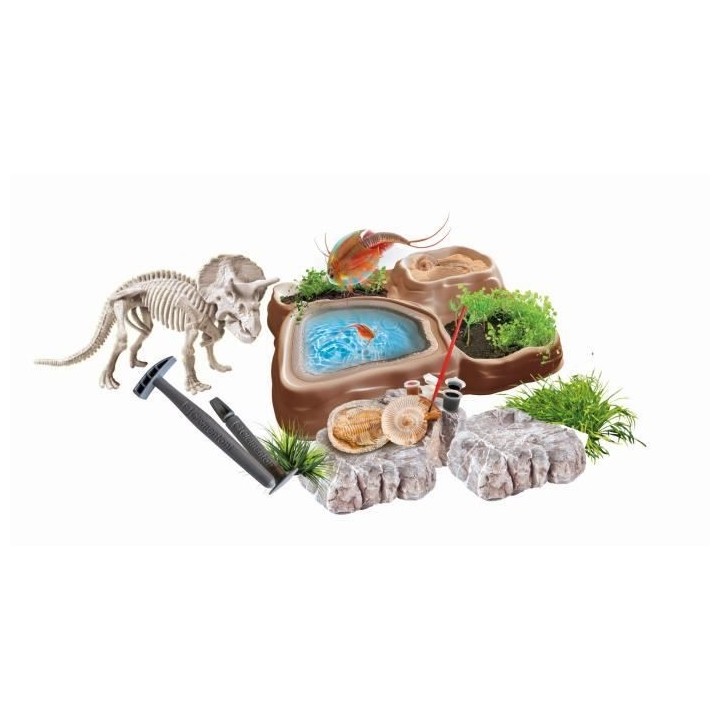 Clementoni - Science & Jeu - Triops et le monde des dinosaures