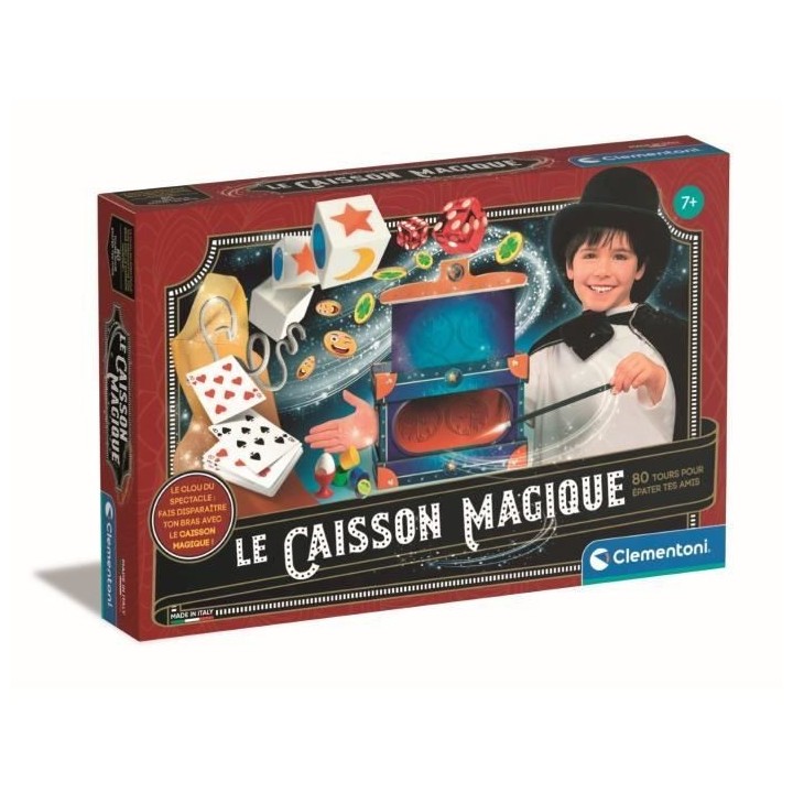 Coffret de magie - Clementoni - Le caisson magique - 80 tours - Dispar
