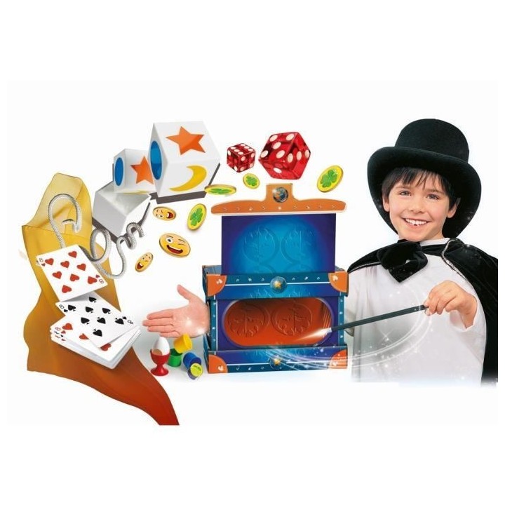 Coffret de magie - Clementoni - Le caisson magique - 80 tours - Dispar