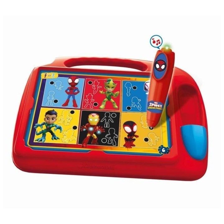 Clementoni - Pupitre Spidey - Jeu éducatif - Découvre les formes, le