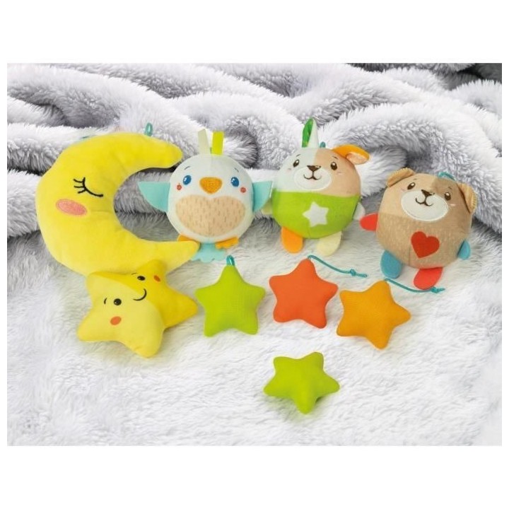 Mobile - CLEMENTONI - Sweet Dream Cot - Musique, rotation et peluches