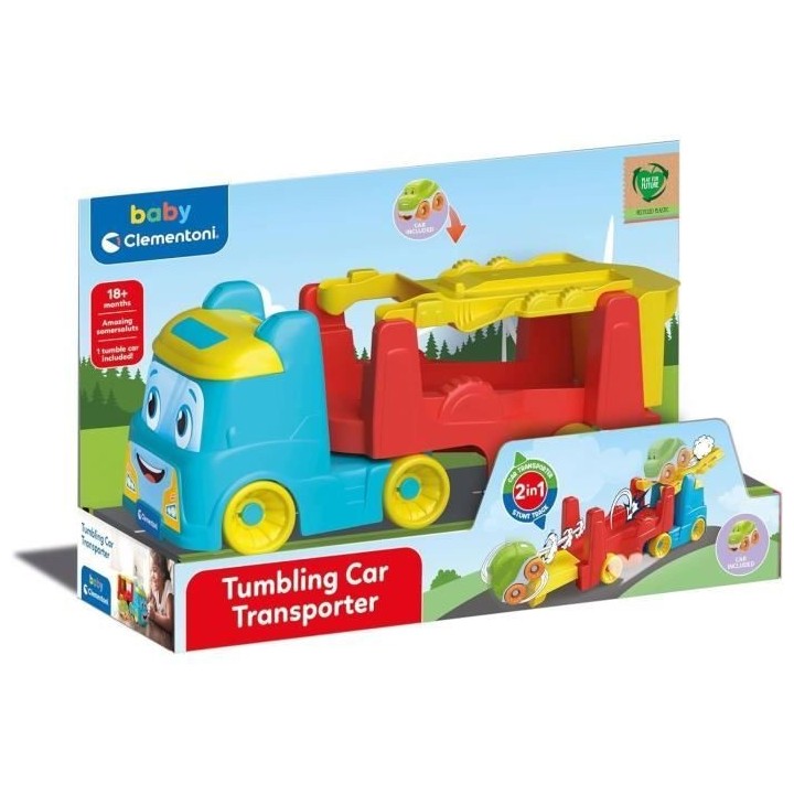Jeu Clementoni - Le Camion des voitures culbutos - Plastique recyclés