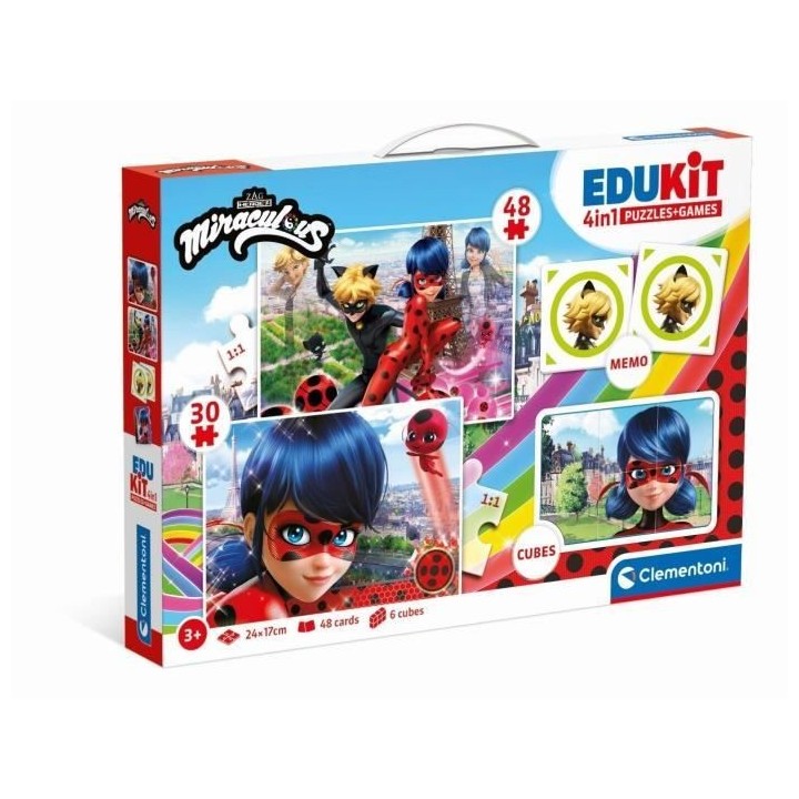 Coffret d'activités préscolaires 4 en 1 Miraculous - Clementoni - 2