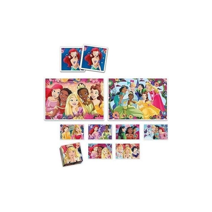 Clementoni - Edukit - Disney Princesses - Coffret apprentissage 4 en 1