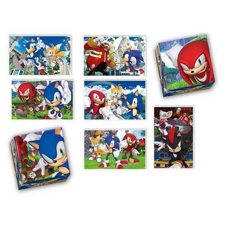 Clementoni - Edukit - Sonic - Coffret apprentissage 4 en 1 - 2 puzzles