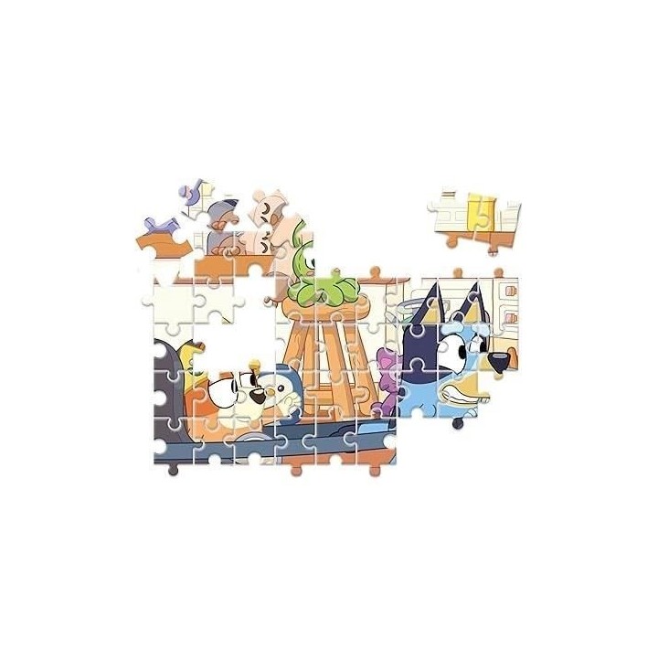 Clementoni - Edukit - Bluey - Coffret apprentissage 4 en 1 - 2 puzzles